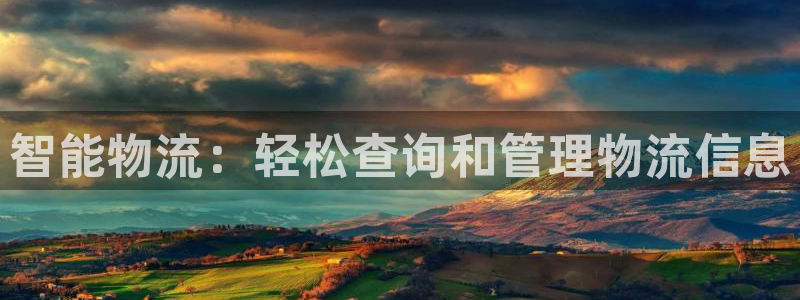 ,优游国际麻将胡了爆分视频：智能物流